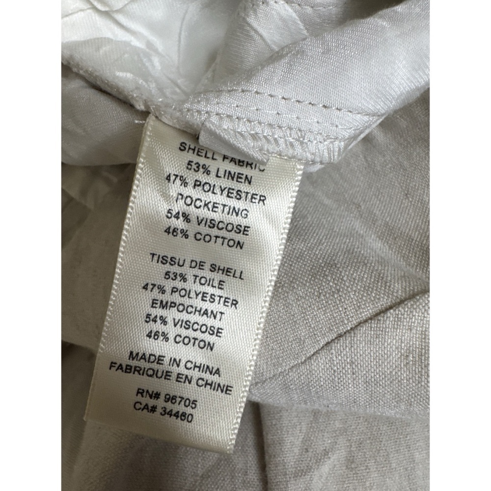 Rebecca Taylor Linen Square Neck Pleated Romper in Rye Size 2 - Picture 6 of 8